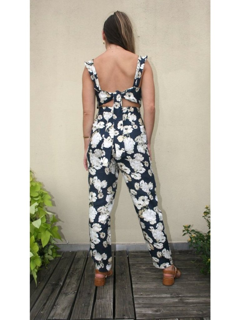 Sir. Bellagio Linen Jumpsuit With Ruffle Straps - Size 4 — image 5 of 8